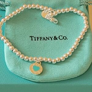 Tiffany & Co. Silver Round Beaded Bracelet